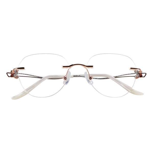 Metal Oval Eyeglasses