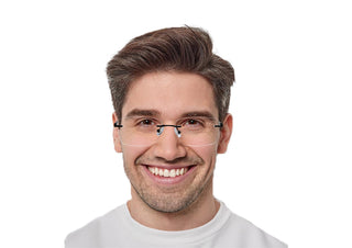 Metal Rectangle Eyeglasses