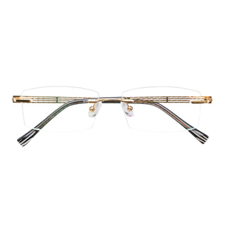 Eric Metal Rectangle Eyeglasses - LifeArtVision