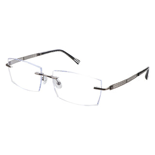 Eric Metal Rectangle Eyeglasses - LifeArtVision