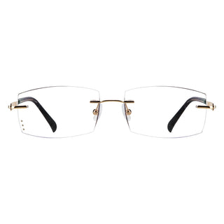 Eric Metal Rectangle Eyeglasses - LifeArtVision