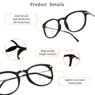 Dianthe Plastic Oval Eyeglasses