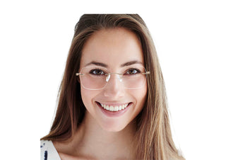 Metal Oval Eyeglasses