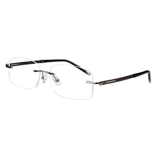 Hardy Metal Rectangle Rimless Eyeglasses - LifeArtVision