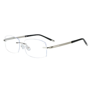 Metal Rectangle Rimless Eyeglasses