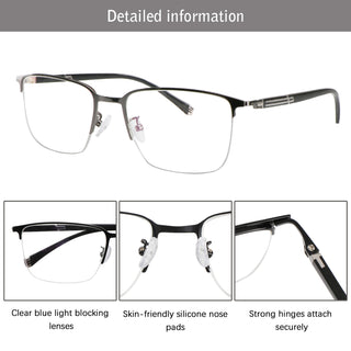 Edwin Metal Wayfarer Eyeglasses