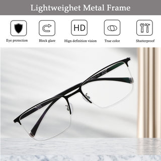 Edwin Metal Wayfarer Eyeglasses