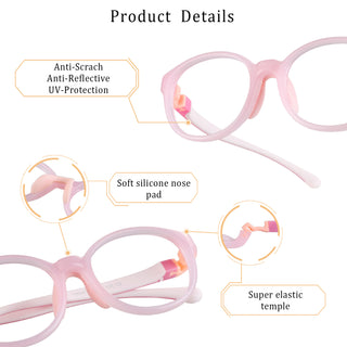 Elliott TR &Silica gel Round Kid's Eyeglasses