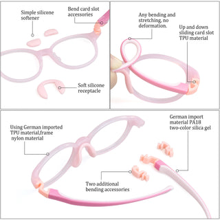 Elliott TR &Silica gel Round Kid's Eyeglasses