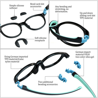 Elliott TR &Silica gel Round Kid's Eyeglasses