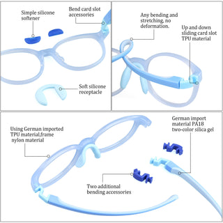 Elliott TR &Silica gel Round Kid's Eyeglasses