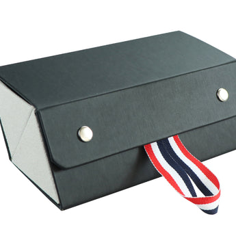 Erlian Premium Hard-Shell Eyeglass Case PU Leather