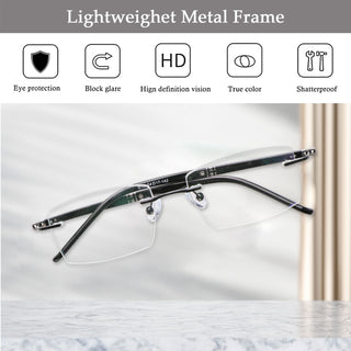 Eugene Metal Rectangle Eyeglasses