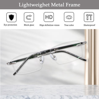 Eugene Metal Rectangle Eyeglasses