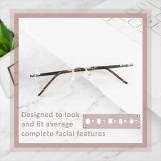 Eugene Metal Rectangle Eyeglasses