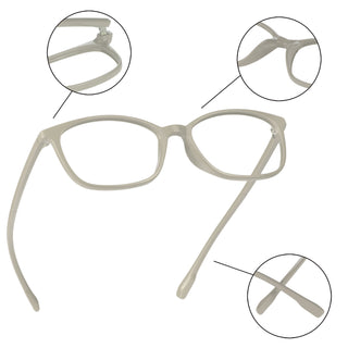 Evelyn Plastic Rectangle Eyeglasses