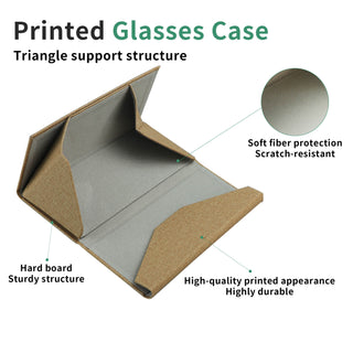  Premium Hard Shell Foldable Eyeglass Case