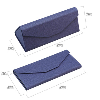  Premium Hard Shell Foldable Eyeglass Case