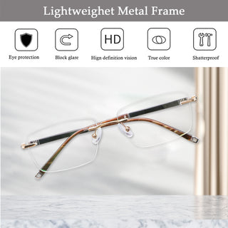 Ford Metal Rectangle Eyeglasses