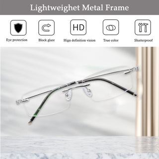 Francis Metal Rectangle Eyeglasses