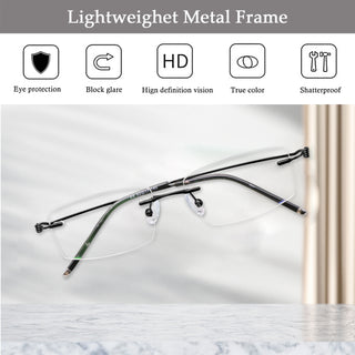 Francis Metal Rectangle Eyeglasses