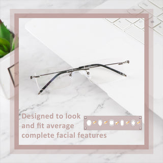 Francis Metal Rectangle Eyeglasses