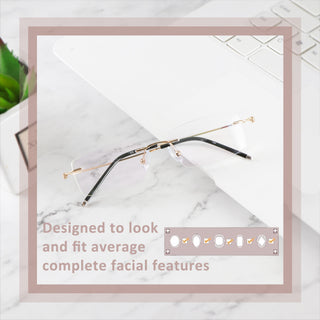 Francis Metal Rectangle Eyeglasses