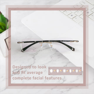 Franklin Metal Rectangle Eyeglasses