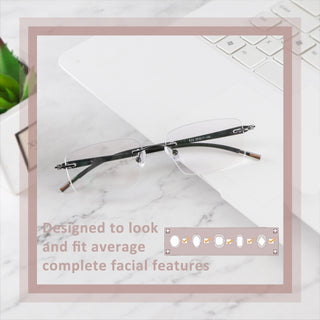 Fred Metal Rectangle Eyeglasses