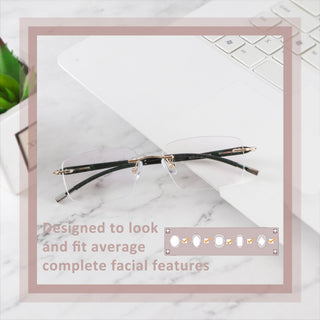 Fred Metal Rectangle Eyeglasses