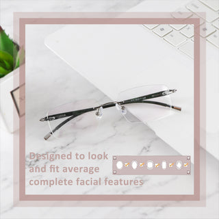 Fred Metal Rectangle Eyeglasses