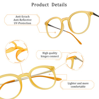 Gabriella Plastic Oval Eyeglasses