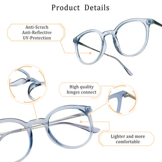 Gabriella Plastic Oval Eyeglasses