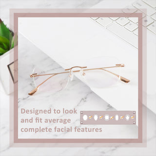 Gaby Titanium Oval Eyeglasses