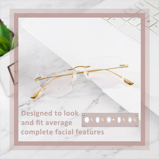 Gaby Titanium Oval Eyeglasses