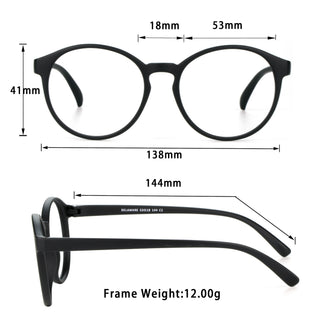 Gavin Plastic Oval Eyeglasses