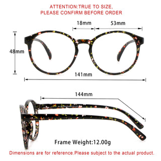 Gavin Plastic Oval Eyeglasses