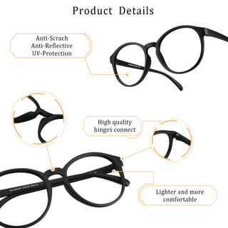 Gavin Plastic Oval Eyeglasses