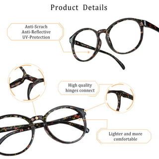 Gavin Plastic Oval Eyeglasses