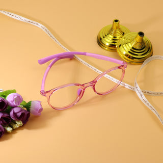Genevieve TR & Silica Gel Oval Kid's Eyeglasses