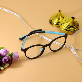 Genevieve TR & Silica Gel Oval Kid's Eyeglasses