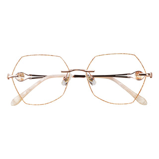 Metal Geometric Eyeglasses