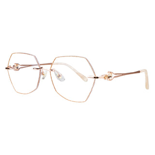 Metal Geometric Eyeglasses