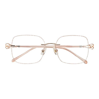 Metal Square Eyeglasses