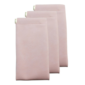 Portable Leather Eyeglasses Pouch Multi-purpose Pocket