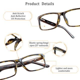 Jennifer Plastic Rectangle Eyeglasses