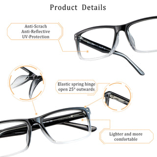 Jennifer Plastic Rectangle Eyeglasses