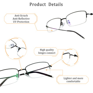 Jocelyn Metal Rectangle Eyeglasses