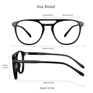 Juan Plastic Aviator Eyeglasses