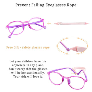 Aden TR Geometric Kid's Eyeglasses - LifeArtVision